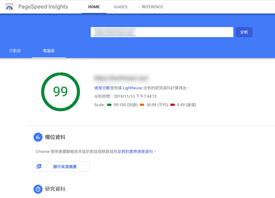 Techmoon 科技月球 PageSpeed Insights 分析结果